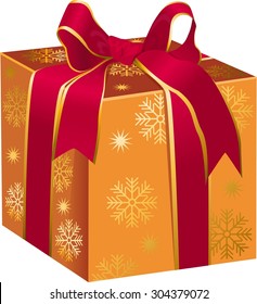 Vector Xmas gift.