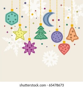 vector xmas holiday decoration. christmas holiday illustration for happy new year and merry christmas greeting cards