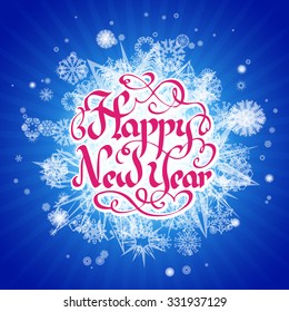 vector xmas nails drawn manuscript seal new year card happy classic vacation traditional holiday background scene red new ceremony christmas celebration blue ornate fancy smiling vintage decorative cl