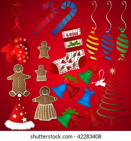 Vector Xmas ornaments
