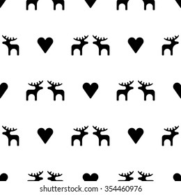 Vector xmas pattern with xmas trees.