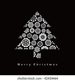  vector xmas tree background