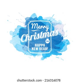 vector xmas watercolor background beneficial for any project where a platter of color makes the difference with manuscript logo new year postcard smiling classic holiday star freeze vacation scene new