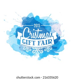 vector xmas watercolor background valuable for any project where a platter of color makes the difference with calligraphic tag new year postcard joyful classic vacation star freeze scene new anniversa