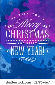 vector xmas watercolour scene valuable for any project where a platter of color makes the difference with manuscript logo 2016 new year billboard joyful classic holiday star freeze vacation scene new