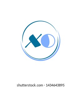 VECTOR XO LETTER IN BLUE
