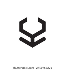 Vector y letter business logo icon 