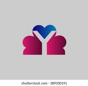 Vector Y logo icons
