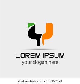 Vector Y logo icons
