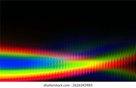 Vector Y2K Glass grainy Blurred black and white colors. Multicolored glass texture for banner, wallpaper, template, print.