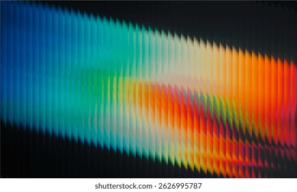 Vector Y2K Glass grainy Blurred black and white colors. Multicolored glass texture for banner, wallpaper, template, print.