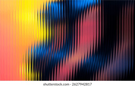 Vector Y2K Glass grainy Blurred black and white colors. Multicolored glass texture for banner, wallpaper, template, print.