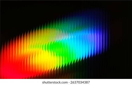 Vector Y2K Glass grainy Blurred black and white colors. Multicolored glass texture for banner, wallpaper, template, print.