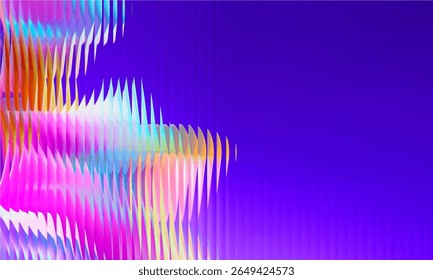 Vector Y2K Glass grainy Blurred, hologram colors. Multicolored glass texture for banner, wallpaper, template, print.