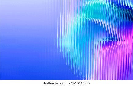 Vector Y2K Glass grainy Blurred, hologram colors. Multicolored glass texture for banner, wallpaper, template, print.