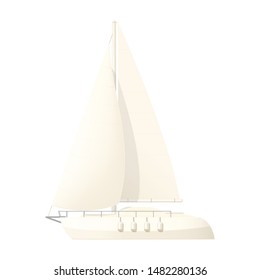 vector yacht clip art, sailboat