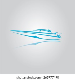 vector yacht icon