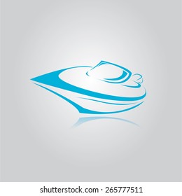 vector yacht icon