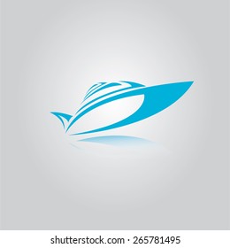 vector yacht icon