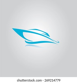 vector yacht icon