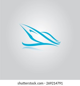 vector yacht icon