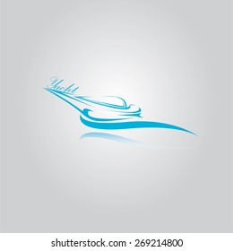 vector yacht icon