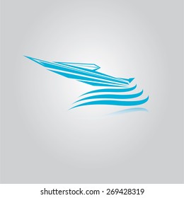 vector yacht icon