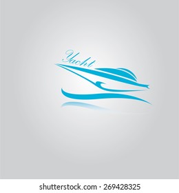 vector yacht icon