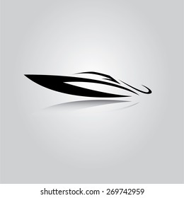 vector yacht icon
