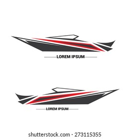 vector yacht icon
