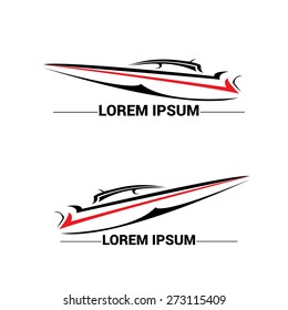 vector yacht icon