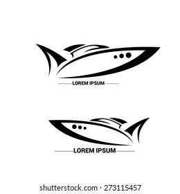 vector yacht icon