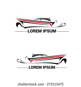 vector yacht icon