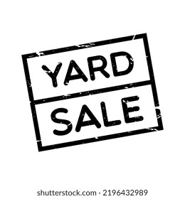 Vector Yard Sale Grunge Label