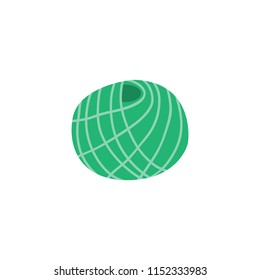 Vector yarn ball in flat style