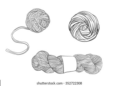 Knitting Wool Drawing Images Stock Photos Vectors Shutterstock Fully drawn yarn (fdy) is produced by a process similiar to poy manufacturing except that the yarn is produced at higher spinning speeds coupled with intermediate drawing integrated in the process itself. https www shutterstock com image vector vector yarn balls set 352722308