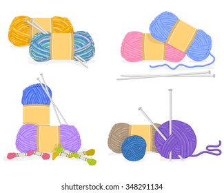  Vector of a yarn,  Knitting Materials