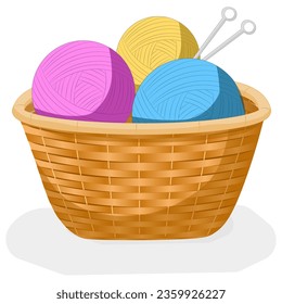 Vector yarns in a basket