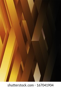 Vector - Yellow abstract geometric lines background