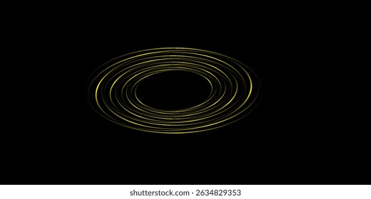 Vector - Yellow abstract vortex background. Bursting, Radial, radiating pattern.Free space in a center.