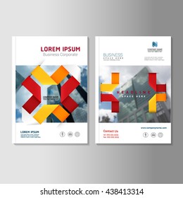 Vector yellow annual report leaflet Brochure Flyer template A4 size design.
Modern style for book cover magazine layout design, Abstract origami background, presentation templates.
