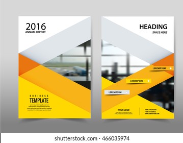 Vector yellow annual report leaflet Brochure Flyer template A4 size design.
Modern style for book cover magazine layout design, Abstract geometric background presentation templates.