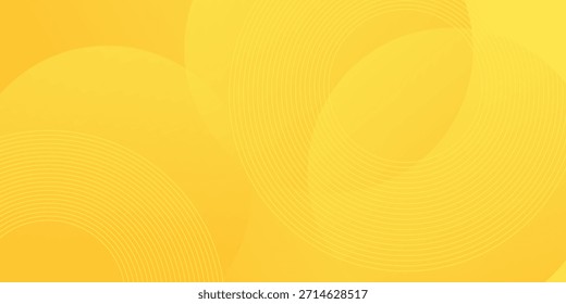 Vector yellow background with circular swirl patterns and soft gradients. Suitable for cheerful themes, summer designs, and creative modern