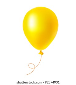 Vector yellow balloon.