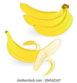 Vector yellow bananas. eps 8