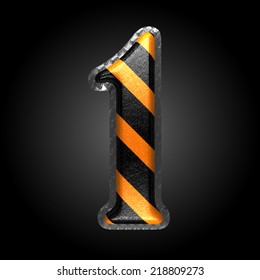 vector yellow and black figure