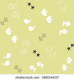 Amarillo vectorial con fondo de patrón transparente en blanco y negro
