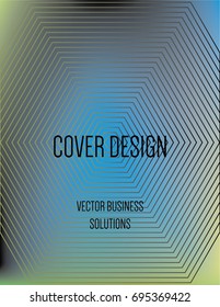 Vector yellow, blue, black, white modern A4 cover design. Gradient glow poster template, geometric halftone banner. Futuristic neon gradient glitch background with abstract shapes, hipster pattern.