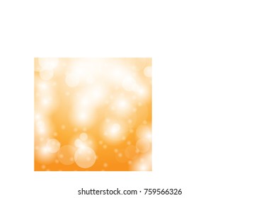 Vector of yellow bokeh background. Autumn colorful blur bokeh background.