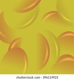 Vector Yellow Candy Background.